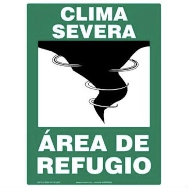 Accuform SEVERE WEATHER Safety Sign SEVERE SHMFEX541XP SHMFEX541XP - main